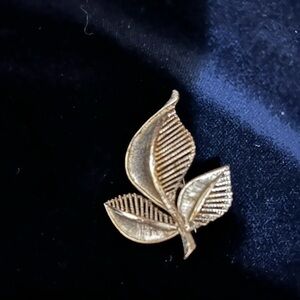 Elegant Gold Leaf Brooch